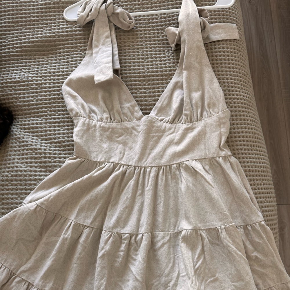 Meshki linen dress